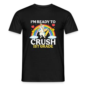 Je suis prêt à conquérir la 1ère classe - T-shirt homme - noir - Devant - AI Model Male 178 light (178cm)