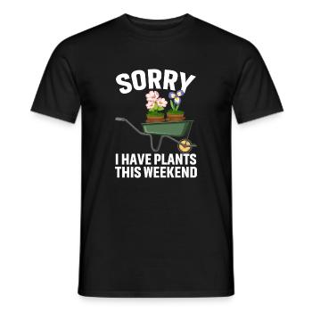 Je suis désolé d’avoir planté ce week-end - T-shirt homme - noir - Devant - AI Model Male 178 light (178cm)