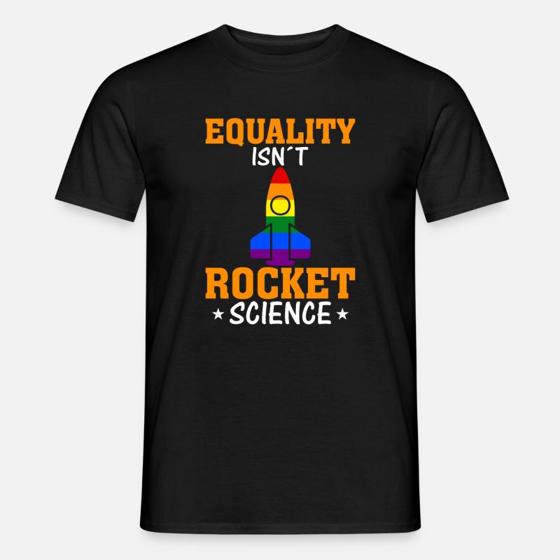 Equality is not rocket science - Men's T-Shirt - black