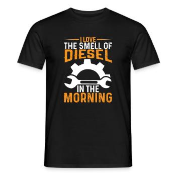 Ich Liebe Den Geruch Von Diesel Am Morgen - Männer T-Shirt - Schwarz - Vorne - AI Model Male 178 light (178cm)