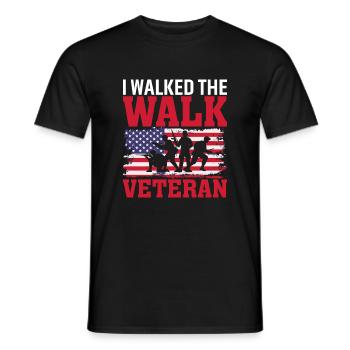 Ich Ging Den Weg Veteran - Männer T-Shirt - Schwarz - Vorne - AI Model Male 178 light (178cm)