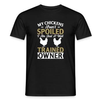 Mes poules ne sont pas gâtées - T-shirt homme - noir - Devant - AI Model Male 178 light (178cm)