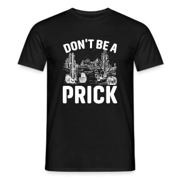 Don't be an asshole - Men's T-Shirt - black - Front - AI Model Male 178 light (178cm)