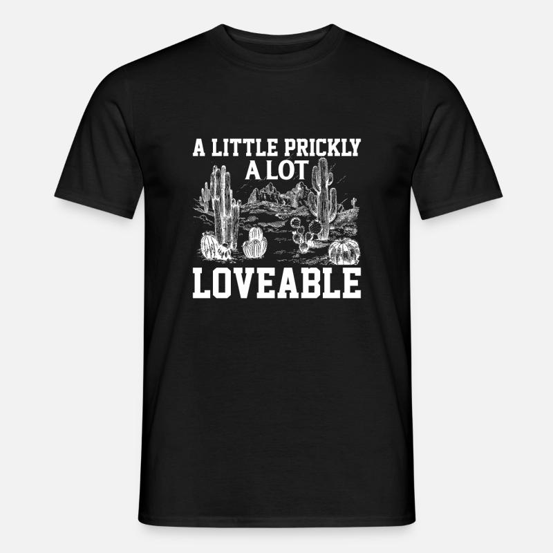 Ein Bisschen Stachelig Ein Bisschen Liebenswert - Männer T-Shirt - Schwarz