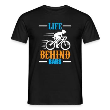 Life behind bars - Men's T-Shirt - black - Front - AI Model Male 178 light (178cm)