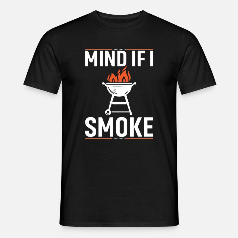 Darf Ich Räuchern? - Männer T-Shirt - Schwarz