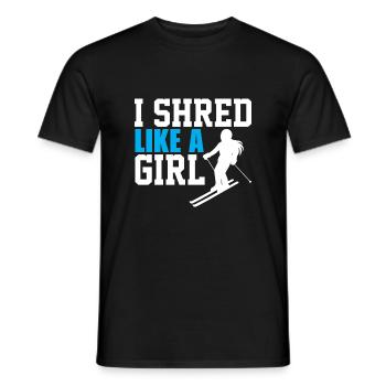 Je suis enragée comme une fille - T-shirt homme - noir - Devant - AI Model Male 178 light (178cm)