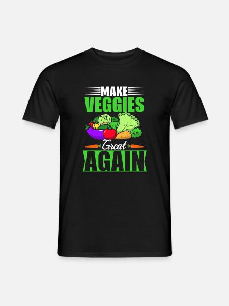 Makes veggies great again - Men's T-Shirt - black