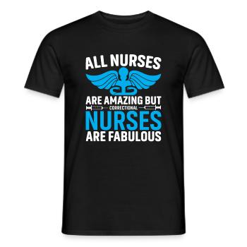 Alle Krankenschwestern Sind Erstaunlich, Aber - Männer T-Shirt - Schwarz - Vorne - AI Model Male 178 light (178cm)