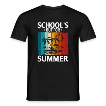 Die Schule Ist Aus Für Den Sommer - Männer T-Shirt - Schwarz - Vorne - AI Model Male 178 light (178cm)