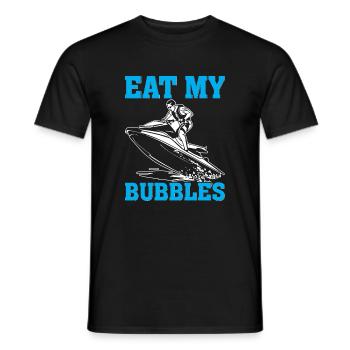 Manger mes bulles - T-shirt homme - noir - Devant - AI Model Male 178 light (178cm)