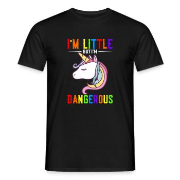Je suis petit mais je suis danger - T-shirt homme - noir - Devant - AI Model Male 178 light (178cm)