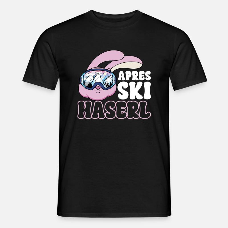 Après Ski Haserl - Männer T-Shirt - Schwarz
