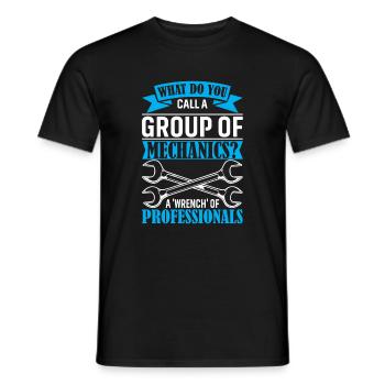 What Do You Call A Group Of Mechanics? A 'Wrench' - Men's T-Shirt - black - Front - AI Model Male 178 light (178cm)