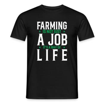 Farming Is Not Just A Job, It's A Way Of Life. - Men's T-Shirt - black - Front - AI Model Male 178 light (178cm)