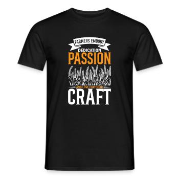Farmers Embody Dedication, Passion, And Love For T - Men's T-Shirt - black - Front - AI Model Male 178 light (178cm)