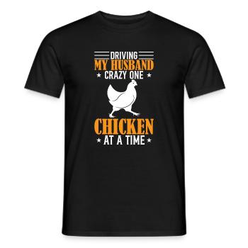 Rendre mon mari fou un poulet à la fois - T-shirt homme - noir - Devant - AI Model Male 178 light (178cm)