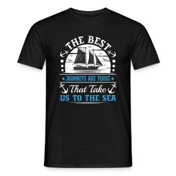 Die besten Reisen sind die, die uns in den Nahen Osten führen - Männer T-Shirt - Schwarz - Vorne - AI Model Male 178 light (178cm)