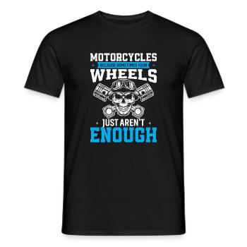 Motorräder: Weil manchmal vier Räder einfach sind - Männer T-Shirt - Schwarz - Vorne - AI Model Male 178 light (178cm)