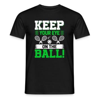 Gardez un œil sur la balle ! - T-shirt homme - noir - Devant - AI Model Male 178 light (178cm)