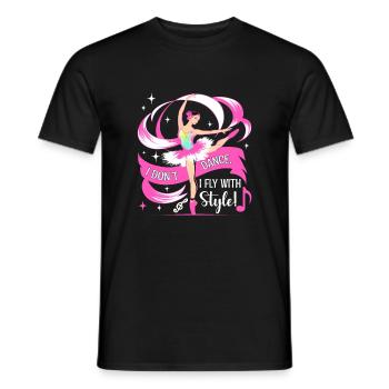 Je ne danse pas, je vole avec style ! - T-shirt homme - noir - Devant - AI Model Male 178 light (178cm)