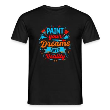Transformez vos rêves en réalité. - T-shirt homme - noir - Devant - AI Model Male 178 light (178cm)