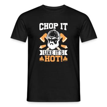 Hachez-le comme s’il était chaud ! - T-shirt homme - noir - Devant - AI Model Male 178 light (178cm)
