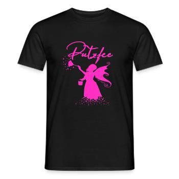 Cleaning Fairy Cleaning Lady Women Cute T-Shirt - Men's T-Shirt - black - Front - AI Model Male 178 light (178cm)