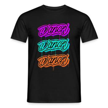 Tanzen dance Tänzer Tänzerin Schrift Geschenk - Männer T-Shirt - Schwarz - Vorne - AI Model Male 178 light (178cm)