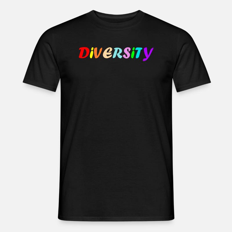 La diversité - T-shirt homme - noir