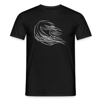 Wind Manga - Männer T-Shirt - Schwarz - Vorne - AI Model Male 178 light (178cm)