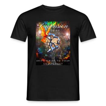 Dimension Guide - Männer T-Shirt - Schwarz - Vorne - AI Model Male 178 light (178cm)