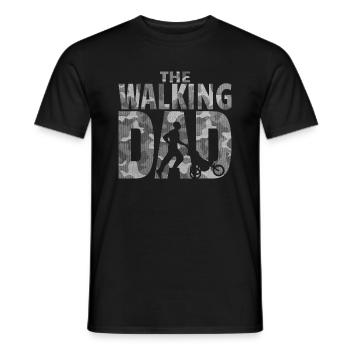the walking dad camouflage avec chariot - T-shirt homme - noir - Devant - AI Model Male 178 light (178cm)