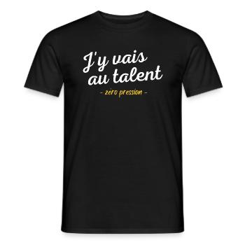 Humour sarcasme homme sarcastique parfait talent - T-shirt homme - noir - Devant - AI Model Male 178 light (178cm)