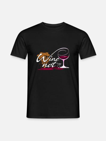 Wine not - Men's T-Shirt - black