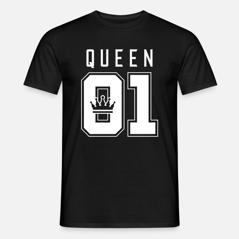 queen 01 krone - Männer T-Shirt - Schwarz