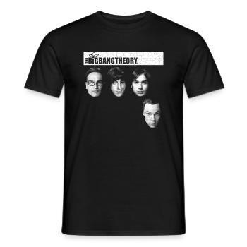 The Big Bang Theory Schlaue Köpfe Team - Männer T-Shirt - Schwarz - Vorne - AI Model Male 178 light (178cm)