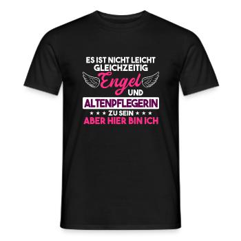 Altenpflegerin Spruch Pflege Beruf Geschenk - Männer T-Shirt - Schwarz - Vorne - AI Model Male 178 light (178cm)