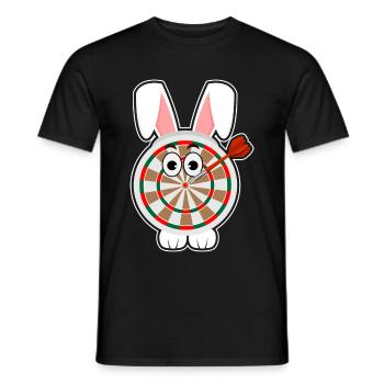 Fléchettes Fléchettes Bullseye Fléchettes Fléchettes - T-shirt homme - noir - Devant - AI Model Male 178 light (178cm)