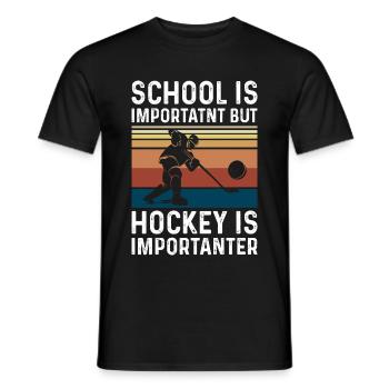 Hockey Hockey Hockey Hockey Hockey Racket Gift - Men's T-Shirt - black - Front - AI Model Male 178 light (178cm)