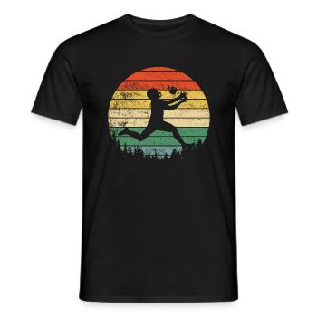 Football américain - T-shirt homme - noir - Devant - AI Model Male 178 light (178cm)