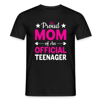Stolze Mutter eines Teenagers | Muttertag - Männer T-Shirt - Schwarz - Vorne - AI Model Male 178 light (178cm)