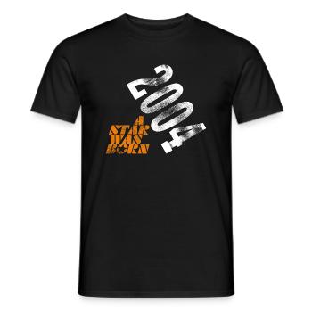 2004 - Men's T-Shirt - black - Front - AI Model Male 178 light (178cm)