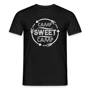 Camp Sweet Camp - T-shirt homme - noir - Devant - AI Model Male 178 light (178cm)