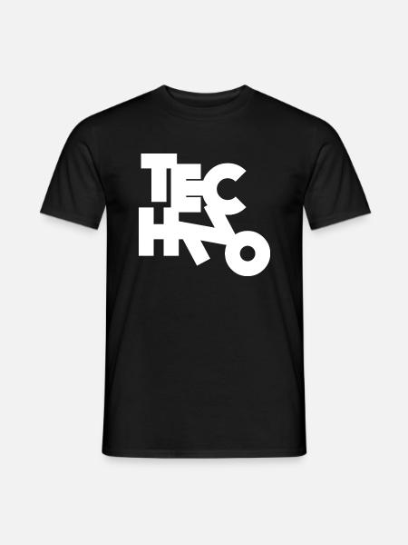 Techno - Männer T-Shirt - Schwarz