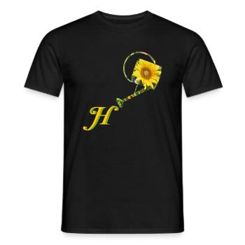 giesskanne h - Männer T-Shirt - Schwarz - Vorne - AI Model Male 178 light (178cm)