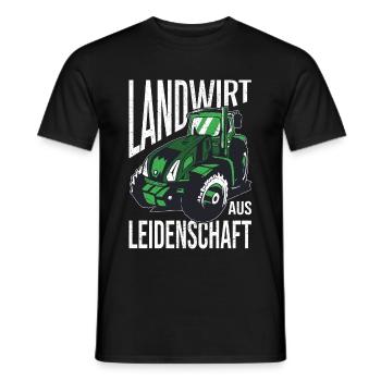 Landwirt aus Leidenschaft - Männer T-Shirt - Schwarz - Vorne - AI Model Male 178 light (178cm)