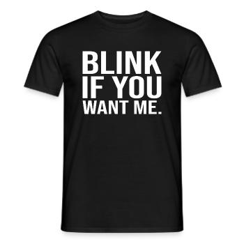 Clignez des yeux si vous me voulez - T-shirt homme - noir - Devant - AI Model Male 178 light (178cm)