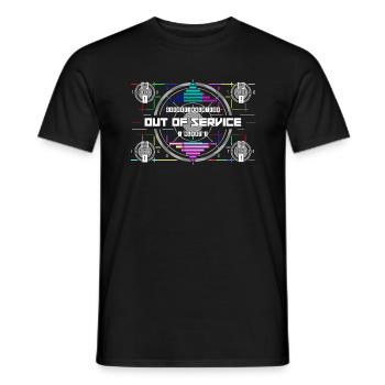 Out of order - Men's T-Shirt - black - Front - AI Model Male 178 light (178cm)