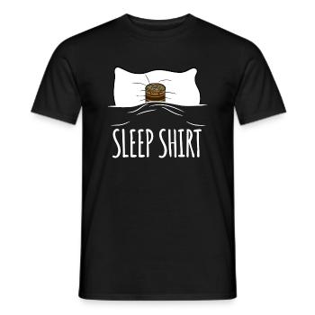 Cake Sleep Shirt - Men's T-Shirt - black - Front - AI Model Male 178 light (178cm)